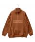 hummel（ヒュンメル）の古着「ハーフジップスウェット」｜ブラウン