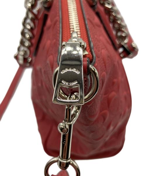 COACH（コーチ）COACH (コーチ) 2WAYバッグ レッドの古着・服飾アイテム