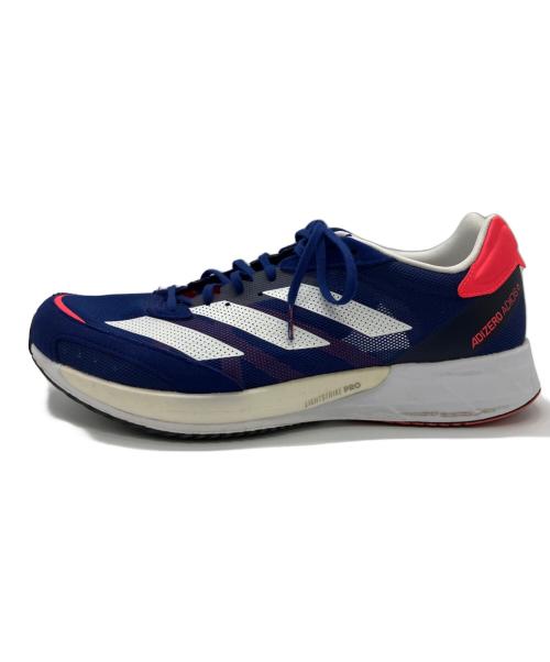 adidas（アディダス）adidas (アディダス) アディゼロ ジャパン 6 ネイビー×ピンク サイズ:28cmの古着・服飾アイテム