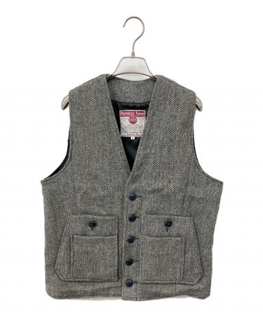 ハリスツイード × TRISECT ツイード ベスト ジレ size L 中古・古着通販】Harris Tweed (ハリスツイード) ベスト ライトグレー