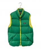 NANGAナンガ）の古着「ダウンベスト」｜グリーン×イエロー
