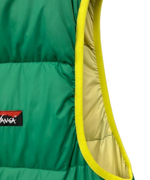 NANGA（ナンガ）NANGA (ナンガ) ダウンベスト グリーン×イエロー サイズ:XLの古着・服飾アイテム