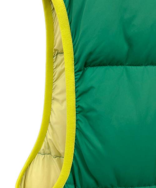 NANGA（ナンガ）NANGA (ナンガ) ダウンベスト グリーン×イエロー サイズ:XLの古着・服飾アイテム