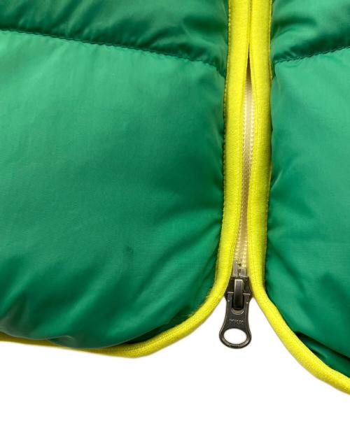 NANGA（ナンガ）NANGA (ナンガ) ダウンベスト グリーン×イエロー サイズ:XLの古着・服飾アイテム