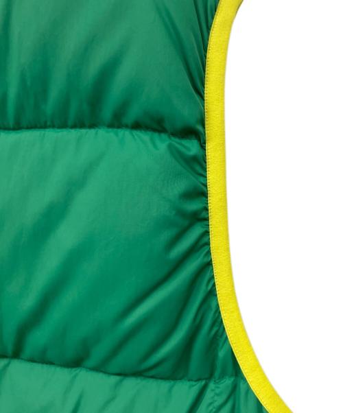 NANGA（ナンガ）NANGA (ナンガ) ダウンベスト グリーン×イエロー サイズ:XLの古着・服飾アイテム