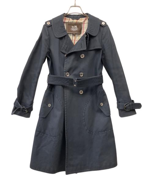 COACH（コーチ）COACH (コーチ) トレンチコート ネイビー サイズ:Lの古着・服飾アイテム