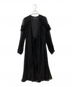 POLO RALPH LAURENポロ・ラルフローレン）の古着「ロングカーディガン」｜ブラック