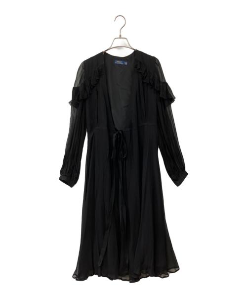 POLO RALPH LAUREN（ポロ・ラルフローレン）POLO RALPH LAUREN (ポロ・ラルフローレン) ロングカーディガン ブラック サイズ:Mの古着・服飾アイテム