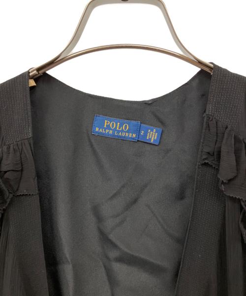 POLO RALPH LAUREN（ポロ・ラルフローレン）POLO RALPH LAUREN (ポロ・ラルフローレン) ロングカーディガン ブラック サイズ:Mの古着・服飾アイテム