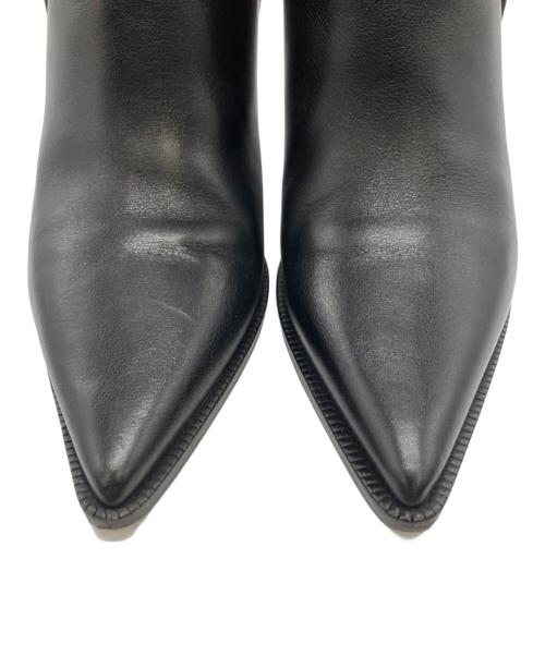 CELINE（セリーヌ）CELINE (セリーヌ) トリオンフチャームハーネス ショートヒールブーツ ブラック サイズ:23.5の古着・服飾アイテム