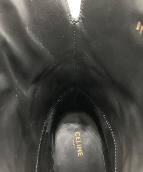 CELINE（セリーヌ）CELINE (セリーヌ) トリオンフチャームハーネス ショートヒールブーツ ブラック サイズ:23.5の古着・服飾アイテム