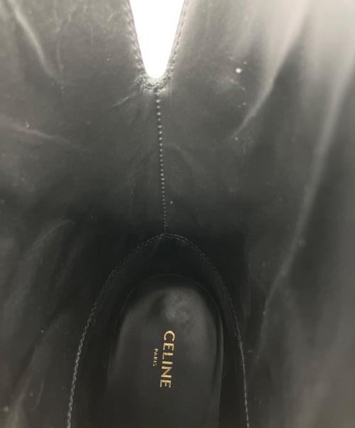 CELINE（セリーヌ）CELINE (セリーヌ) トリオンフチャームハーネス ショートヒールブーツ ブラック サイズ:23.5の古着・服飾アイテム