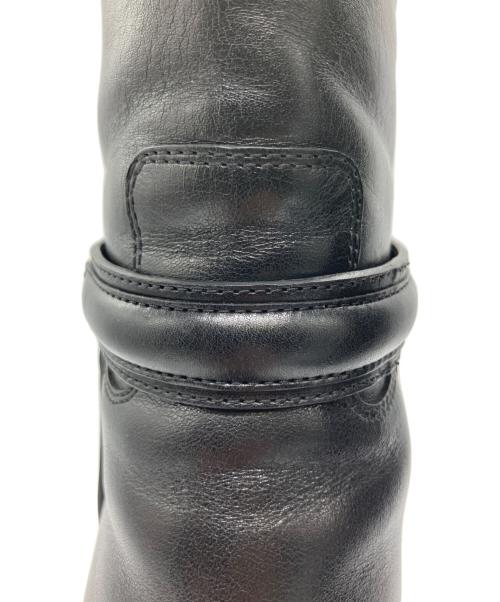 CELINE（セリーヌ）CELINE (セリーヌ) トリオンフチャームハーネス ショートヒールブーツ ブラック サイズ:23.5の古着・服飾アイテム