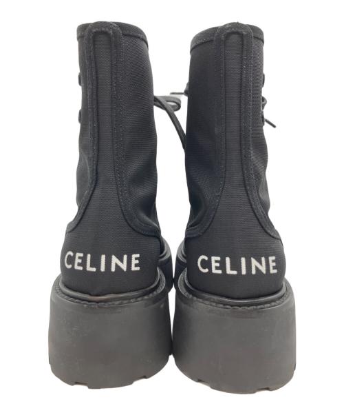 CELINE（セリーヌ）CELINE (セリーヌ) ハイカットスニーカー ブラック サイズ:38の古着・服飾アイテム