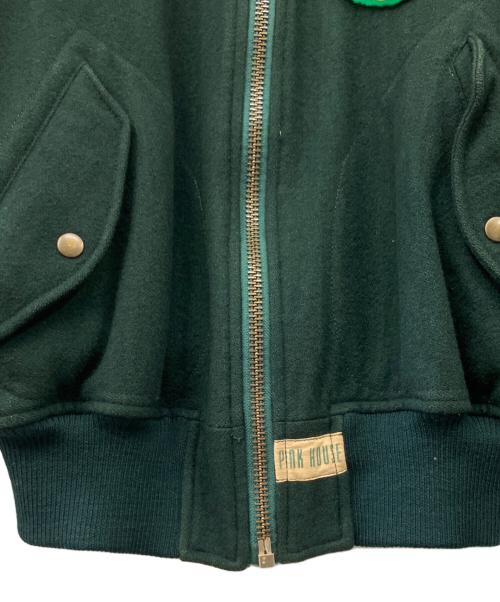 PINK HOUSE（ピンクハウス）PINK HOUSE (ピンクハウス) スタジャン グリーン サイズ:Mの古着・服飾アイテム