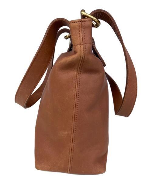 COACH（コーチ）COACH (コーチ) レザートートバッグ ブラウンの古着・服飾アイテム