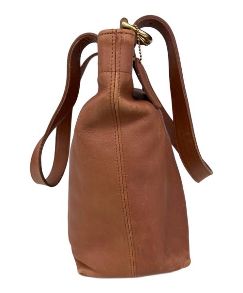 COACH（コーチ）COACH (コーチ) レザートートバッグ ブラウンの古着・服飾アイテム