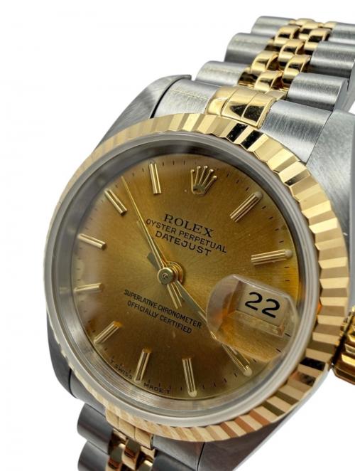 ROLEX（ロレックス）ROLEX (ロレックス) Datejust 26/デイトジャスト26コンビ レディ/Ref.69173/シャンパン文字盤 シャンパン文字盤 サイズ:26mmの古着・服飾アイテム
