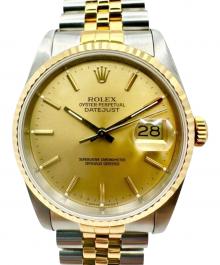 ROLEX（ロレックス）の古着「Datejust 36 デイトジャスト 36 Ref.16233 36mm シャンパン文字盤」｜シャンパンダイヤル