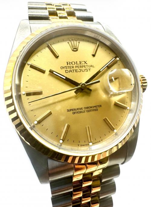 ROLEX（ロレックス）ROLEX (ロレックス) Datejust 36 デイトジャスト 36 Ref.16233 36mm シャンパン文字盤 シャンパンダイヤル サイズ:36mm/19.5cmの古着・服飾アイテム