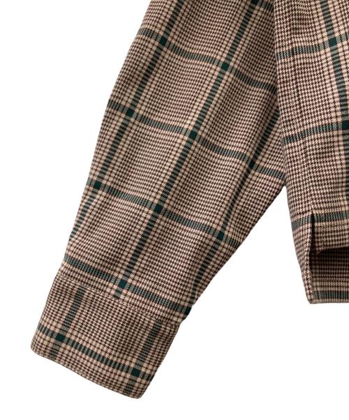 wonderland（ワンダーランド）wonderland (ワンダーランド) 長袖シャツ ブラウン×グリーン サイズ:1の古着・服飾アイテム