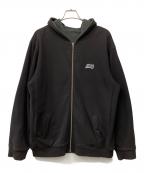 stussyステューシー）の古着「ジップパーカー」｜ブラック