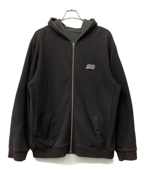 stussy（ステューシー）stussy (ステューシー) ジップパーカー ブラック サイズ:XLの古着・服飾アイテム