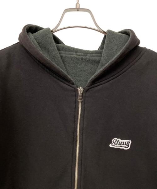 stussy（ステューシー）stussy (ステューシー) ジップパーカー ブラック サイズ:XLの古着・服飾アイテム