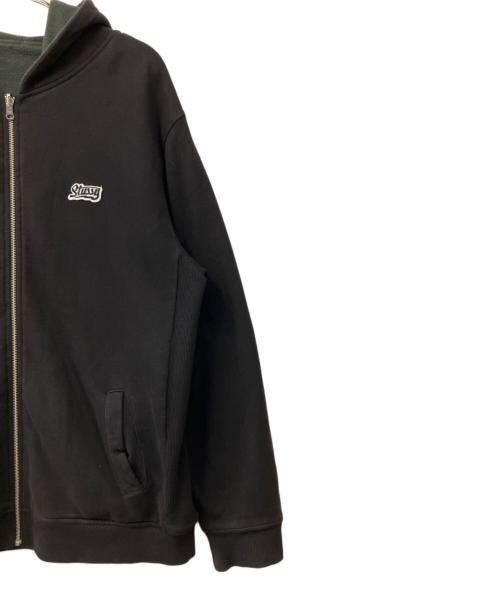 stussy（ステューシー）stussy (ステューシー) ジップパーカー ブラック サイズ:XLの古着・服飾アイテム