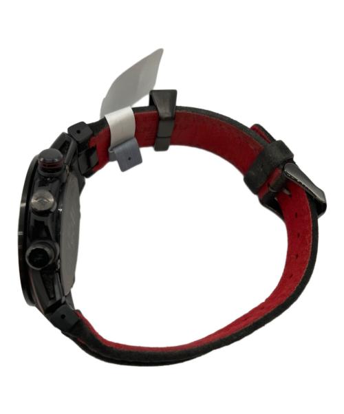 CASIO（カシオ）CASIO (カシオ) EDIFICE (エディフィス) 腕時計 ブラック×レッドの古着・服飾アイテム