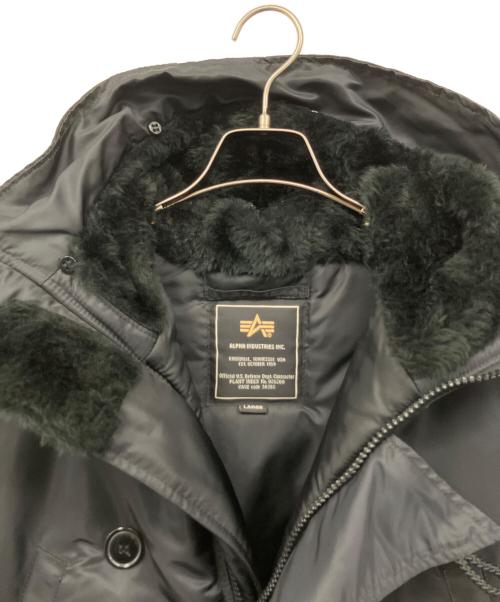 ALPHA INDUSTRIES（アルファインダストリーズ）ALPHA INDUSTRIES (アルファインダストリーズ) 中綿ジャケット ブラック サイズ:Lの古着・服飾アイテム