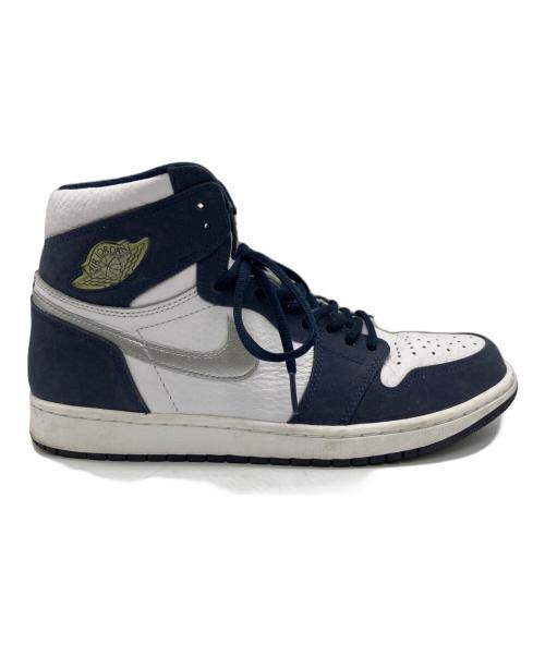 NIKE（ナイキ）NIKE (ナイキ) Jordan 1 High(エアジョーダンワンハイ) ネイビー×ホワイト サイズ:28.5cmの古着・服飾アイテム