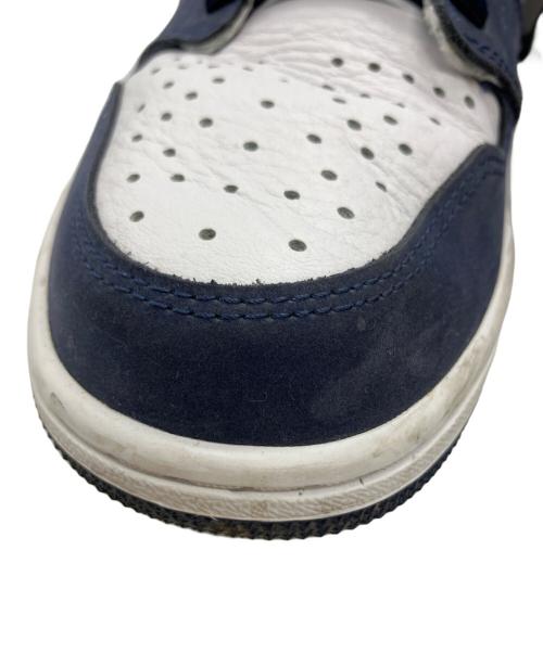 NIKE（ナイキ）NIKE (ナイキ) Jordan 1 High(エアジョーダンワンハイ) ネイビー×ホワイト サイズ:28.5cmの古着・服飾アイテム
