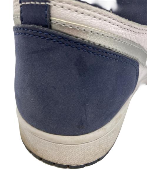 NIKE（ナイキ）NIKE (ナイキ) Jordan 1 High(エアジョーダンワンハイ) ネイビー×ホワイト サイズ:28.5cmの古着・服飾アイテム