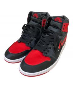 中古・古着通販】NIKE (ナイキ) ハイカットスニーカー レッド×ブラック
