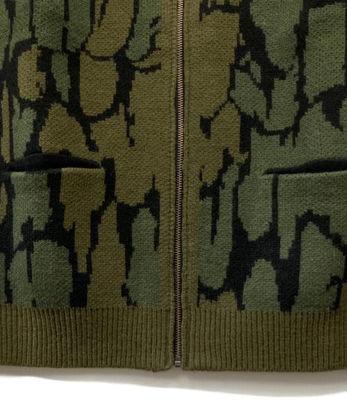 HUF（ハフ）HUF (ハフ) ニットベスト オリーブ サイズ:Lの古着・服飾アイテム