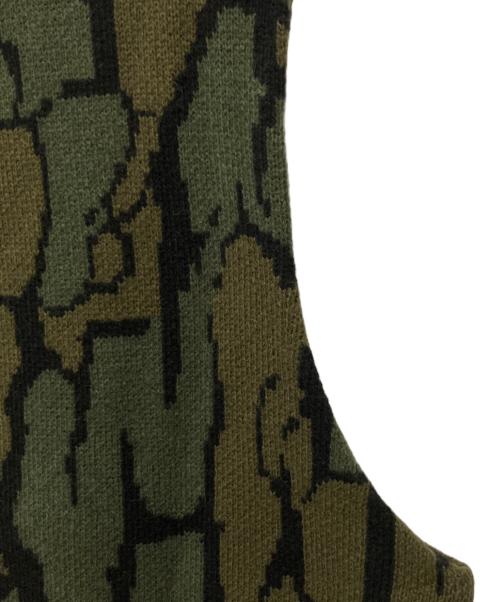 HUF（ハフ）HUF (ハフ) ニットベスト オリーブ サイズ:Lの古着・服飾アイテム