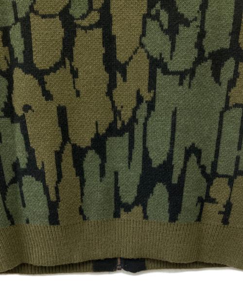 HUF（ハフ）HUF (ハフ) ニットベスト オリーブ サイズ:Lの古着・服飾アイテム