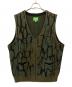 HUF（ハフ）の古着「ニットベスト」｜オリーブ