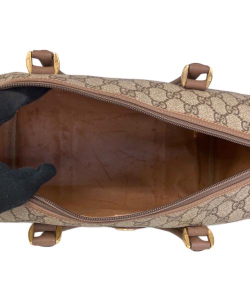 GUCCI（グッチ）GUCCI (グッチ) ボストンバッグ ベージュ×ブラウンの古着・服飾アイテム