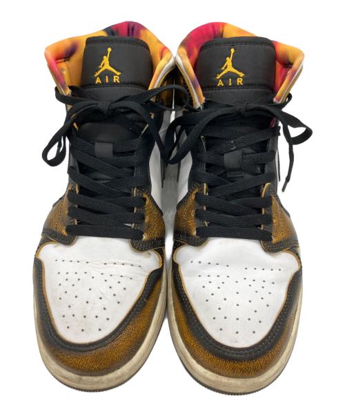 NIKE（ナイキ）NIKE (ナイキ) Nike Air Jordan 1 Mid(ナイキ エアジョーダン1 ミッド) イエロー×ブラック×ホワイト サイズ:28.5cmの古着・服飾アイテム
