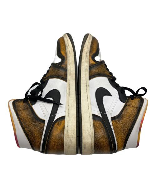 NIKE（ナイキ）NIKE (ナイキ) Nike Air Jordan 1 Mid(ナイキ エアジョーダン1 ミッド) イエロー×ブラック×ホワイト サイズ:28.5cmの古着・服飾アイテム