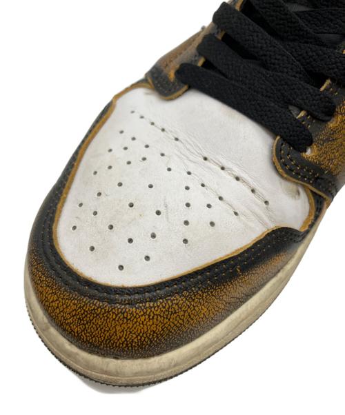 NIKE（ナイキ）NIKE (ナイキ) Nike Air Jordan 1 Mid(ナイキ エアジョーダン1 ミッド) イエロー×ブラック×ホワイト サイズ:28.5cmの古着・服飾アイテム