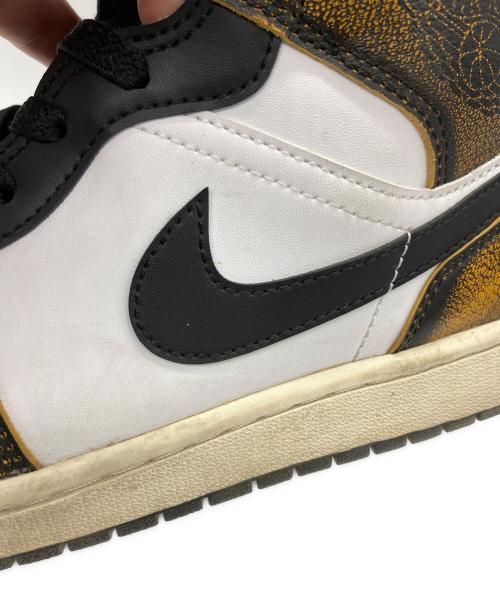 NIKE（ナイキ）NIKE (ナイキ) Nike Air Jordan 1 Mid(ナイキ エアジョーダン1 ミッド) イエロー×ブラック×ホワイト サイズ:28.5cmの古着・服飾アイテム