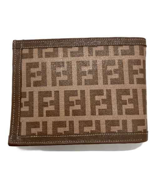 FENDI（フェンディ）FENDI (フェンディ) 2つ折り財布 ブラウンの古着・服飾アイテム