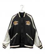 TAIONタイオン）の古着「スカジャン」｜ブラック×ホワイト