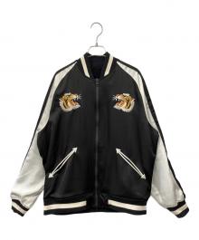 TAION（タイオン）の古着「スカジャン」｜ブラック×ホワイト