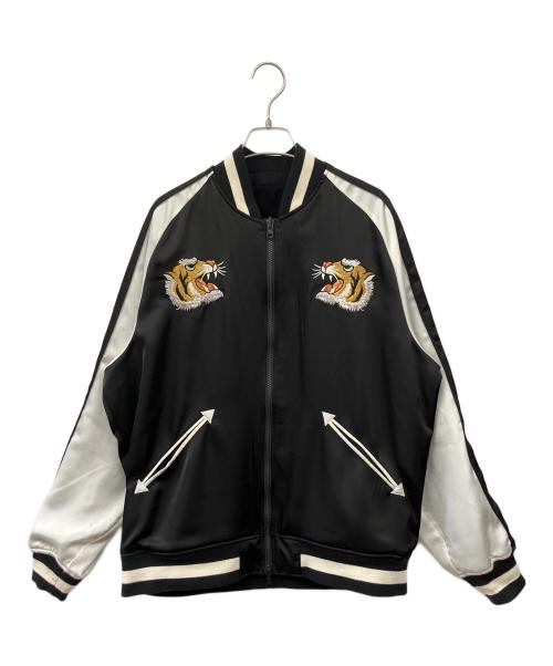 TAION（タイオン）TAION (タイオン) スカジャン ブラック×ホワイト サイズ:Sの古着・服飾アイテム