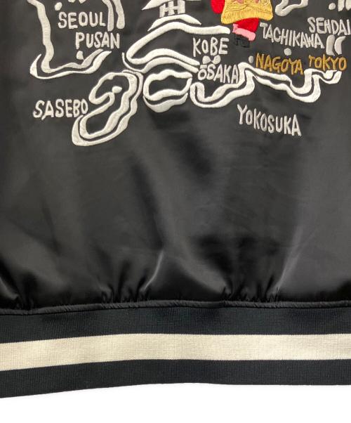 TAION（タイオン）TAION (タイオン) スカジャン ブラック×ホワイト サイズ:Sの古着・服飾アイテム