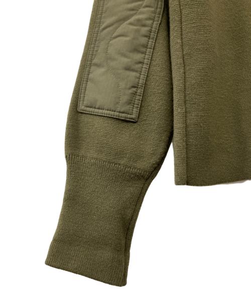 TAION（タイオン）TAION (タイオン) 厚手ニット オリーブ サイズ:Lの古着・服飾アイテム